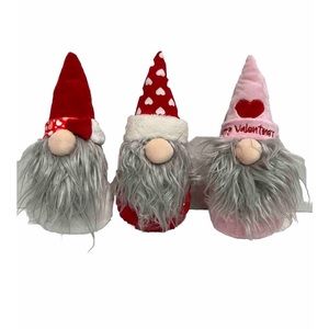 Valentines nums Set Of 3 Holiday Homes Pink/red